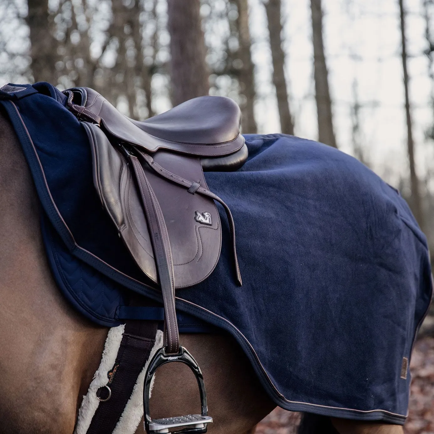 Kentucky Horsewear Heavy Fleece Riding Rug - Navy