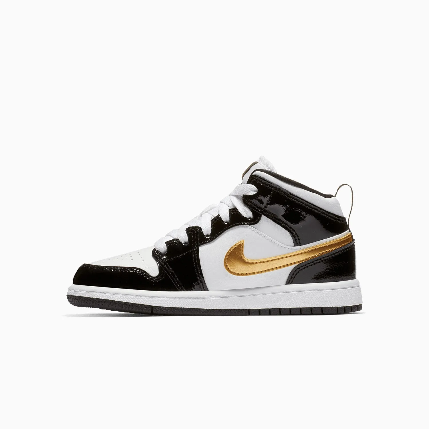 Kid's Air Jordan 1 Mid SE "Black Gold" Pre School