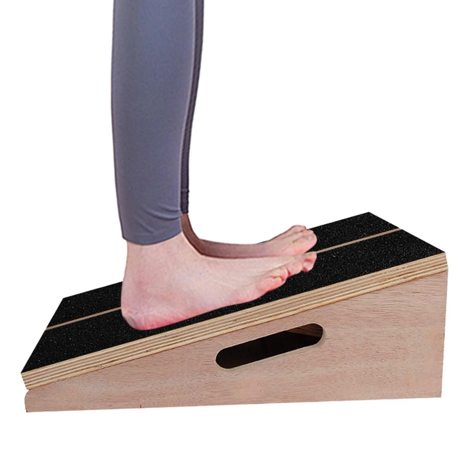 kowaku Slant Board Calf Stretcher Wood Incline Board Training Equipment Adjustable Leg