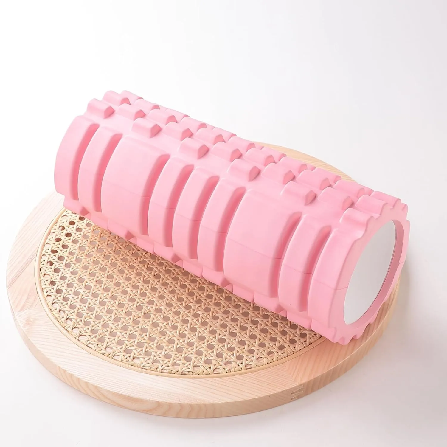 Kuber Industries Foam Roller For Exercise, Back Pain, Knee Pain-Pack of 3 (Pink)