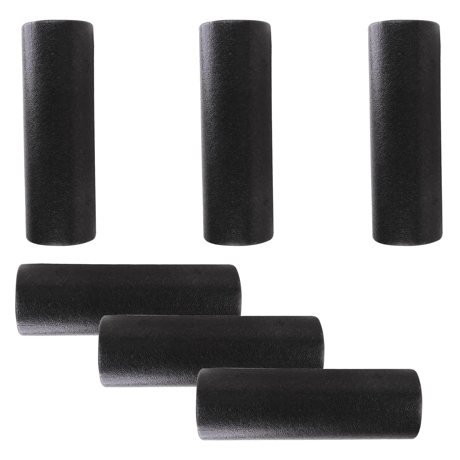 Kuber Industries Foam Roller For Exercise, Back Pain, Knee Pain-Pack of 6 (Black)