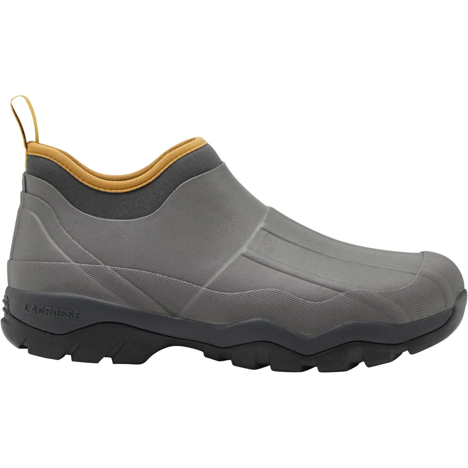 Lacrosse Mens Alpha Muddy Graphite Rubber Work Shoes