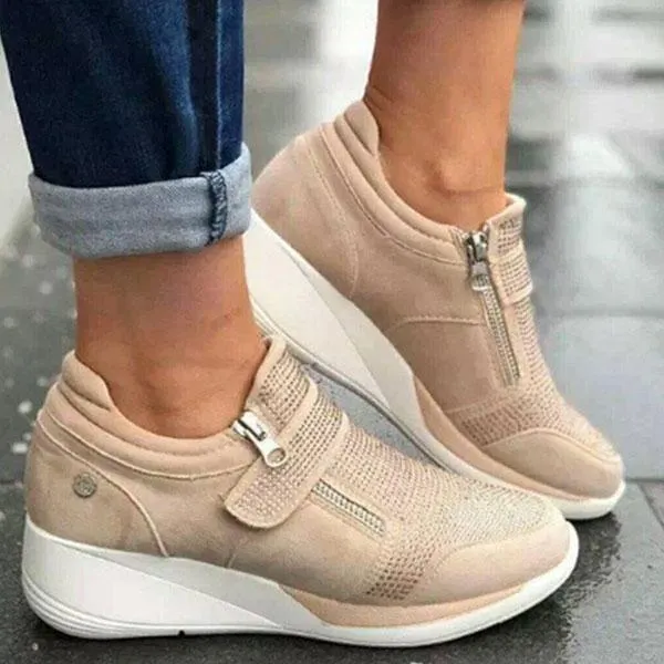 Ladies' inner heightening casual sports shoes Comfortable/non-slip/fine and soft