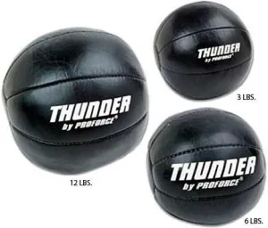 Leather Medicine ball By Proforce Thunder