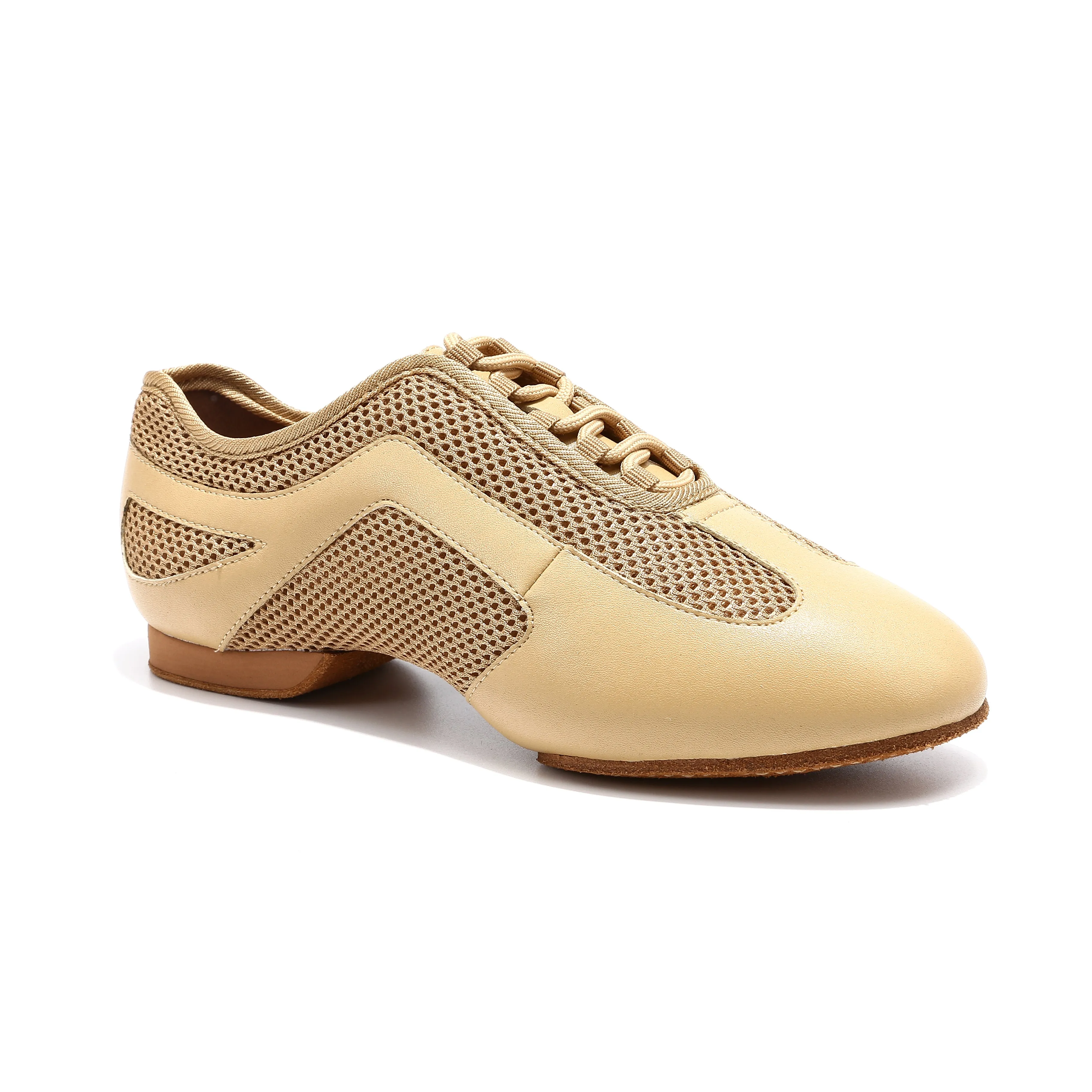 Liberty Dance, L8001-16, Tan Leather/Mesh, Split-Sole, 0.5” Heel