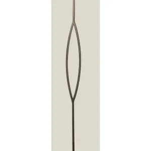 M432 2677 | Rounded Panel Iron Baluster 1/2"