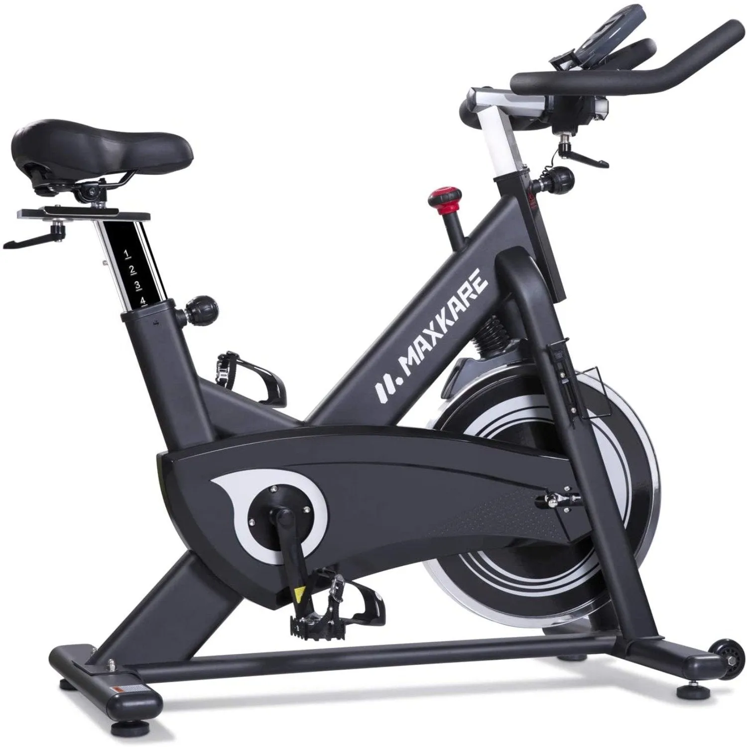 Magnetic Exercise Bikes Stationary Belt Drive Indoor Cycling Bike with High Weight Capacity Adjustable Magnetic Resistance w/LCD Monitor