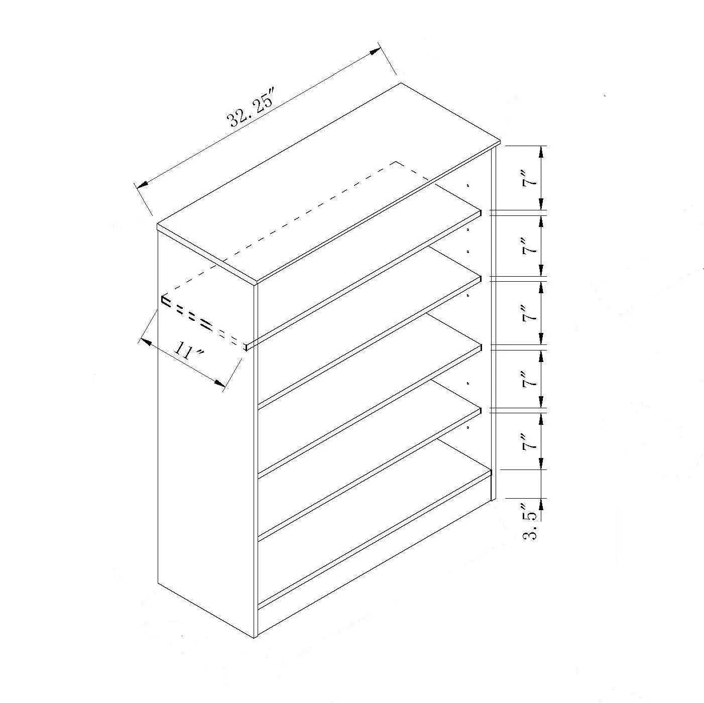 Malley Two Door Shoe Storage Cabinet - Espresso