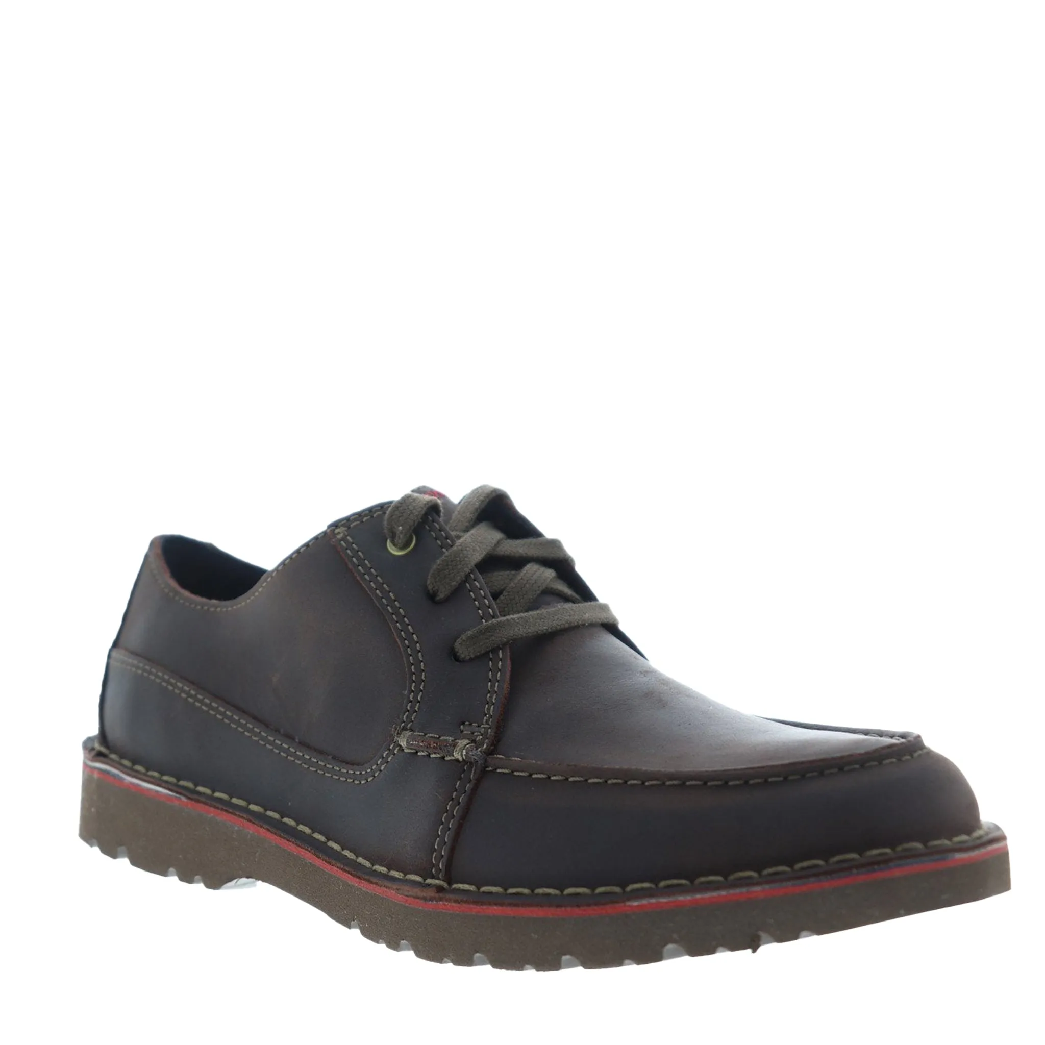 Men's Clarks Vargo Vibe - Dark Brown Leather