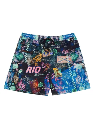 MEN'S ELASTIC WAIST BOARDSHORT YOU'VE GOT MAIL