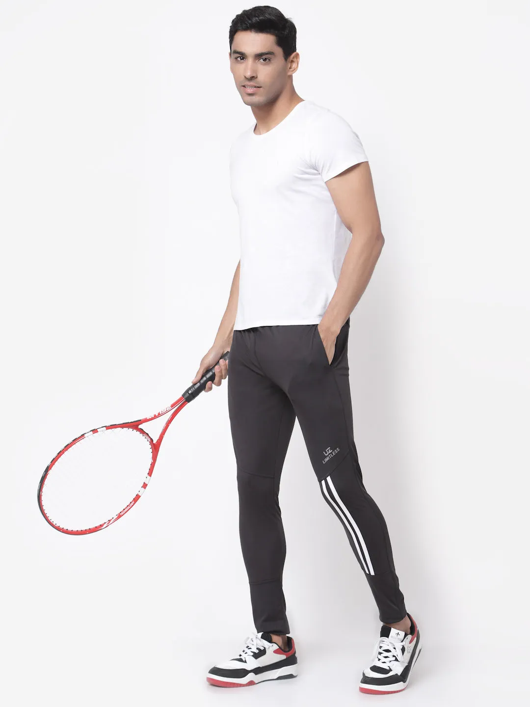 Men's Stretchable Joggers Track Pants for Gym, Yoga, Workout and Casual Wear