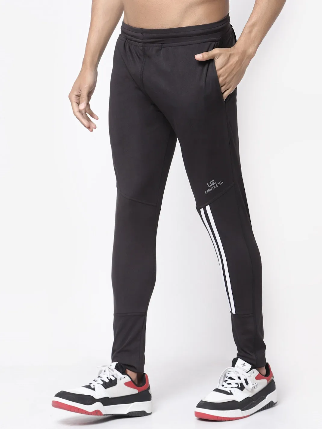 Men's Stretchable Joggers Track Pants for Gym, Yoga, Workout and Casual Wear