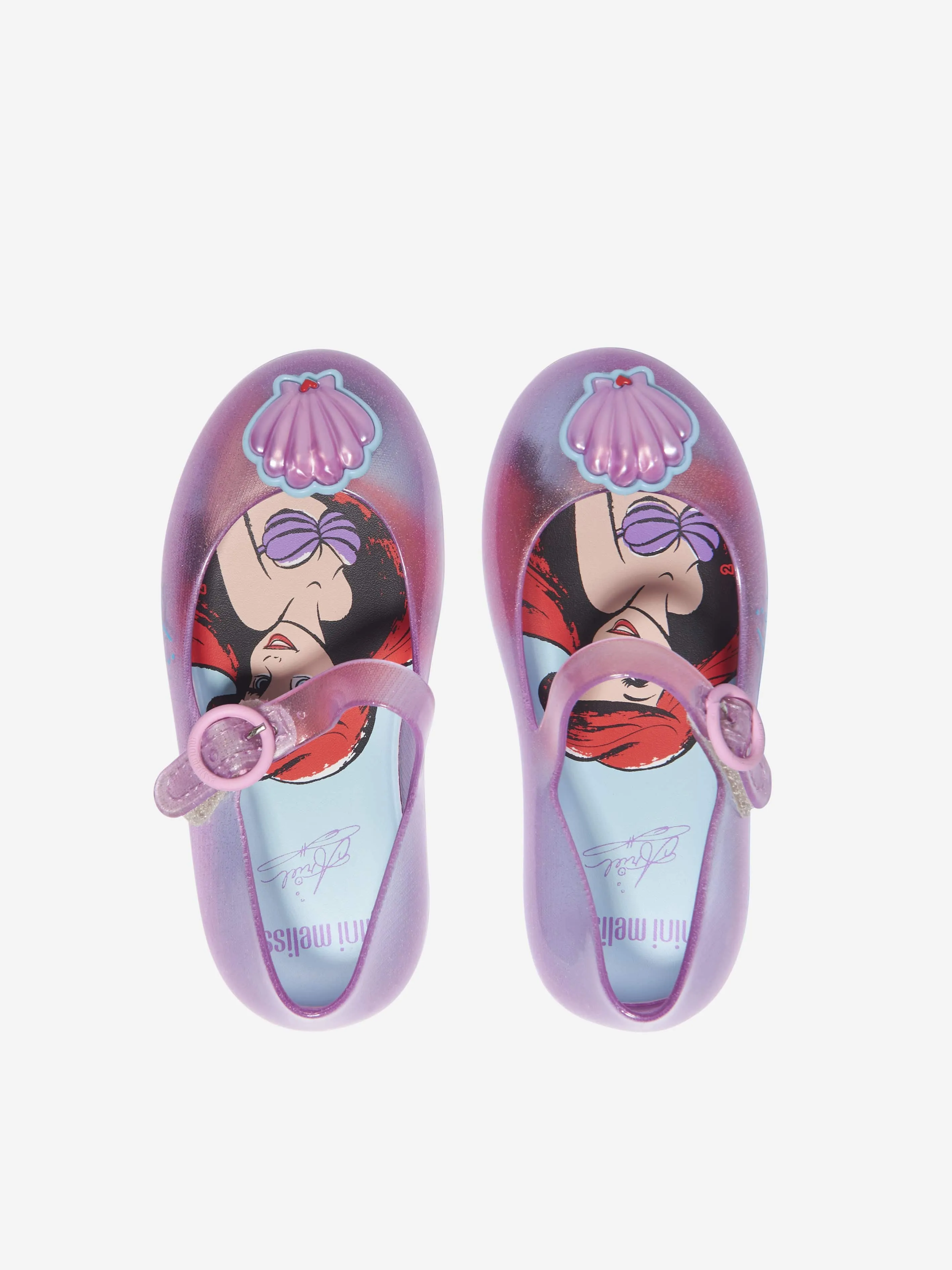 Mini Melissa Girls Princess Sweet Love Ariel Jelly Shoes