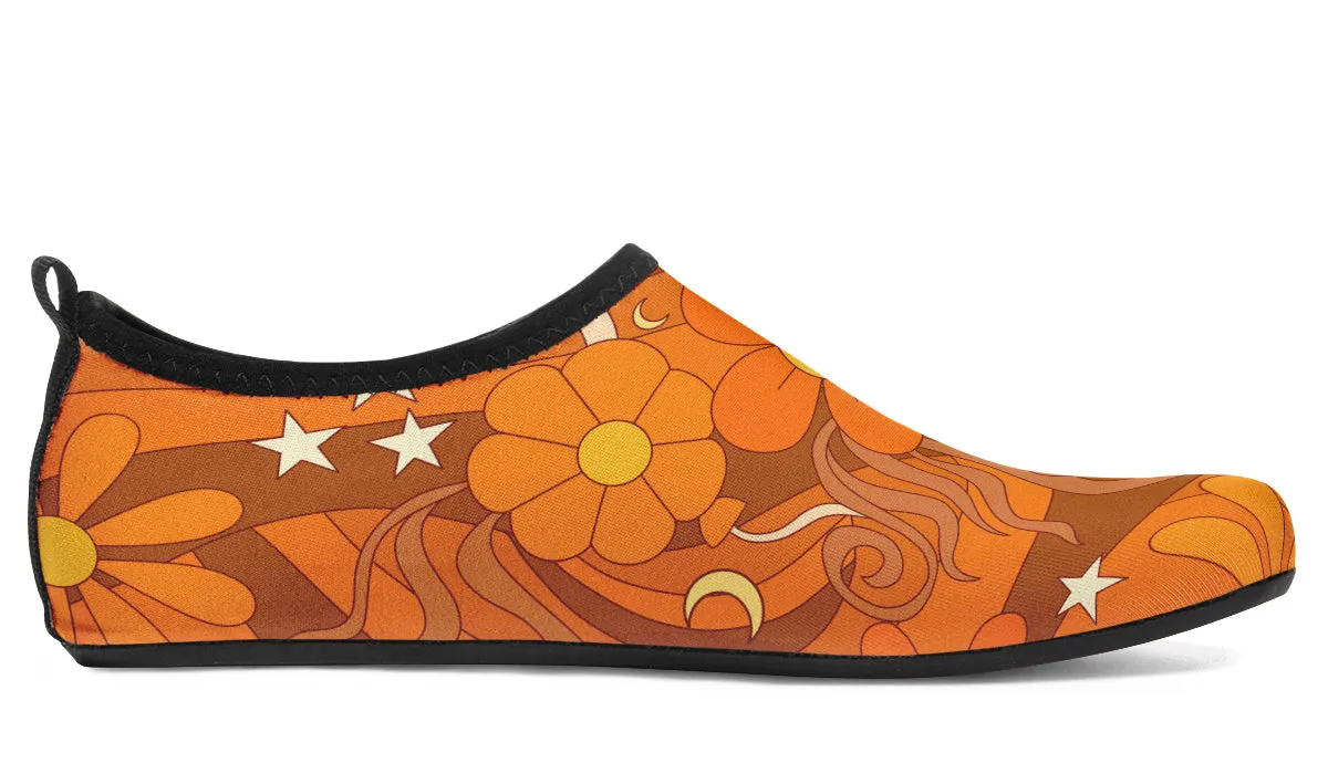 Molly's Mismatched Retro Daisies Water Shoes