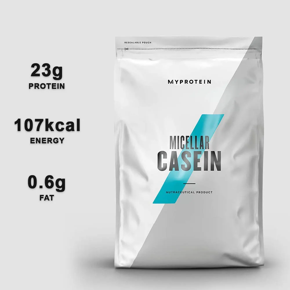 Myprotein Micellar Casein Slow Release Casein Protein Powder Gluten Free Low Sugar Low Fat Support Overnight Muscle Recovery & Athletic Performance Slow Digesting Chocolate 2.2lb, 1kg