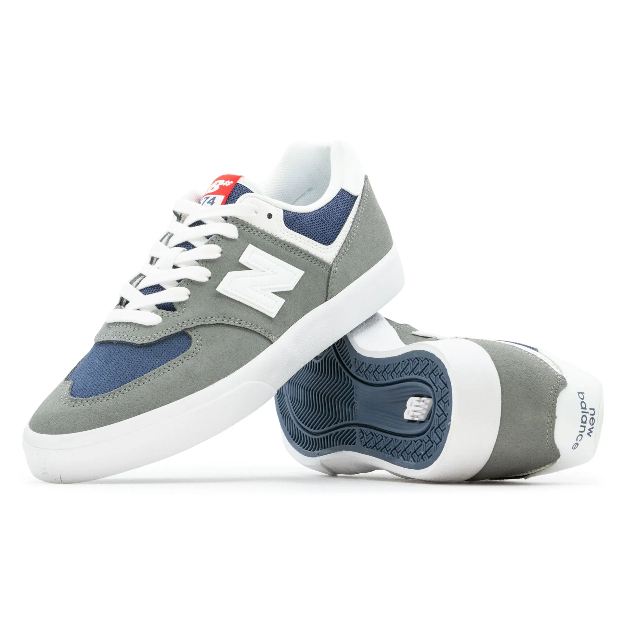 New Balance NM574 Vulc Shoes - Grey/White