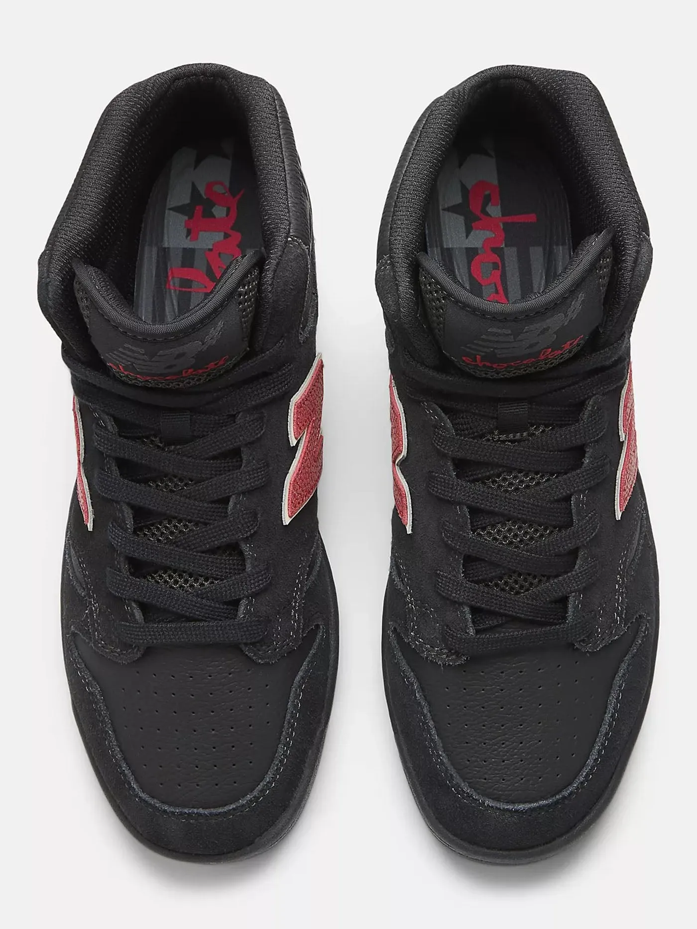 New Balance x Chocolate Numeric 480 High Black/Red Shoes