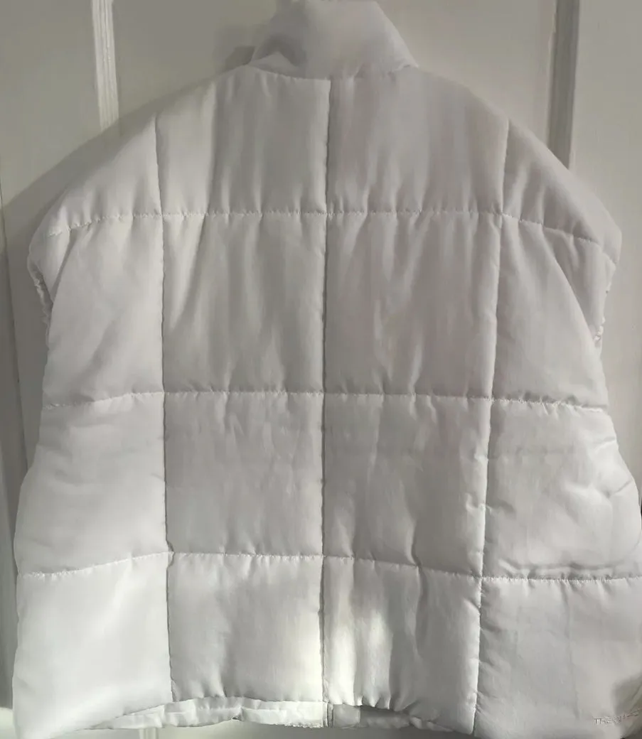 NEW! NIKE Classic Puffer Therma-Fit Oversized XXL Adult Women Sleeveless White Vest Jacket