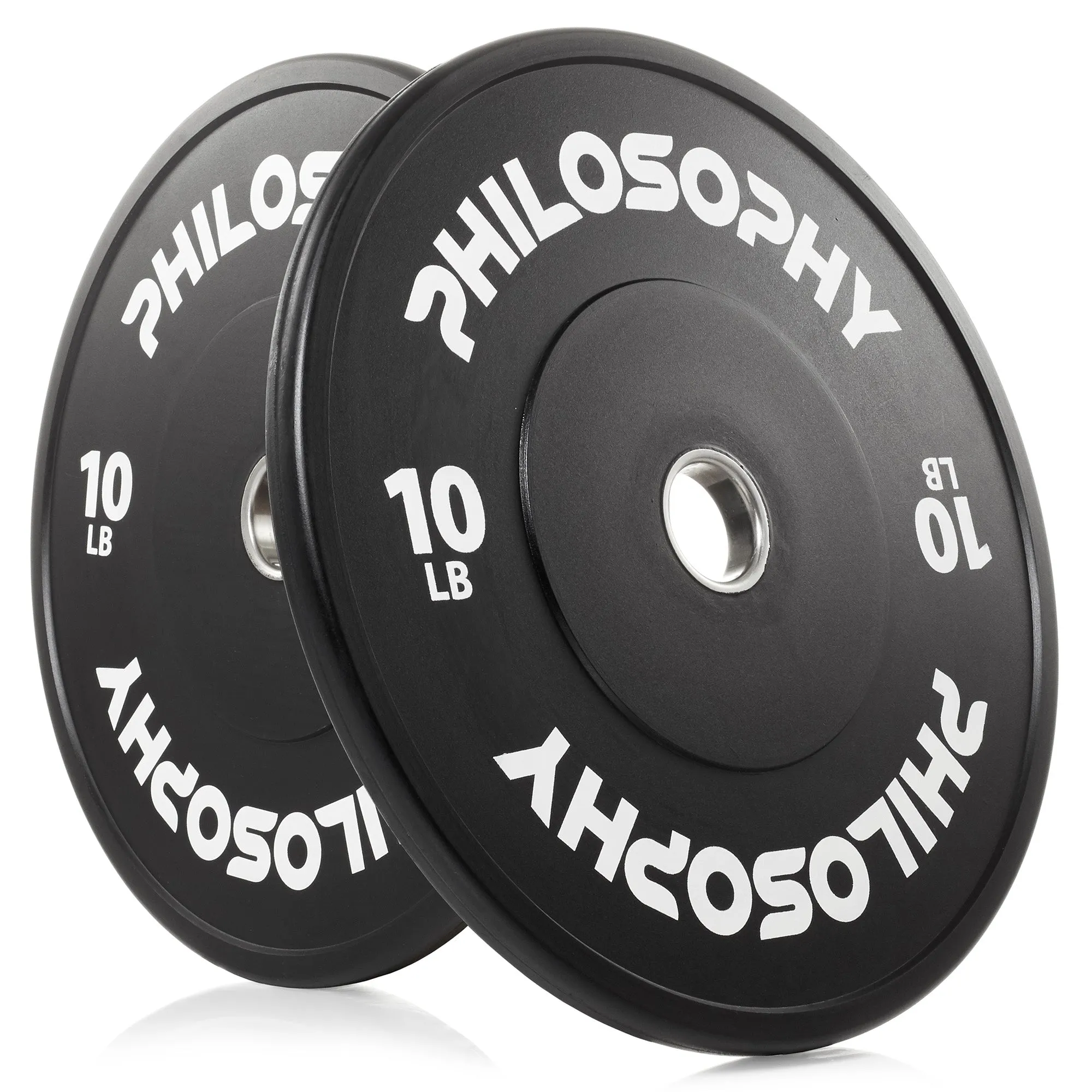 Olympic 2-Inch Rubber Bumper Plate - Black, Single Weight Plate