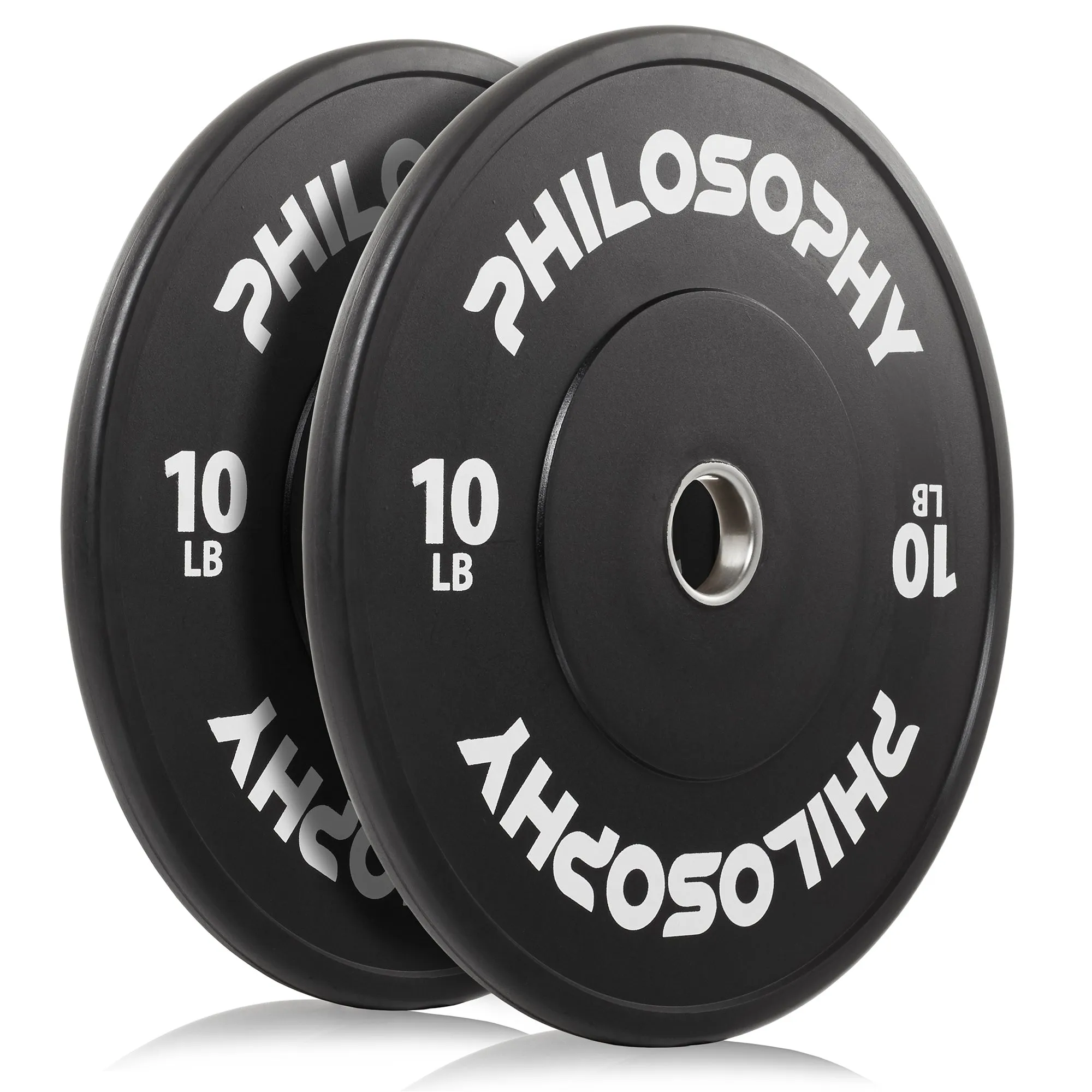 Olympic 2-Inch Rubber Bumper Plate - Black, Single Weight Plate