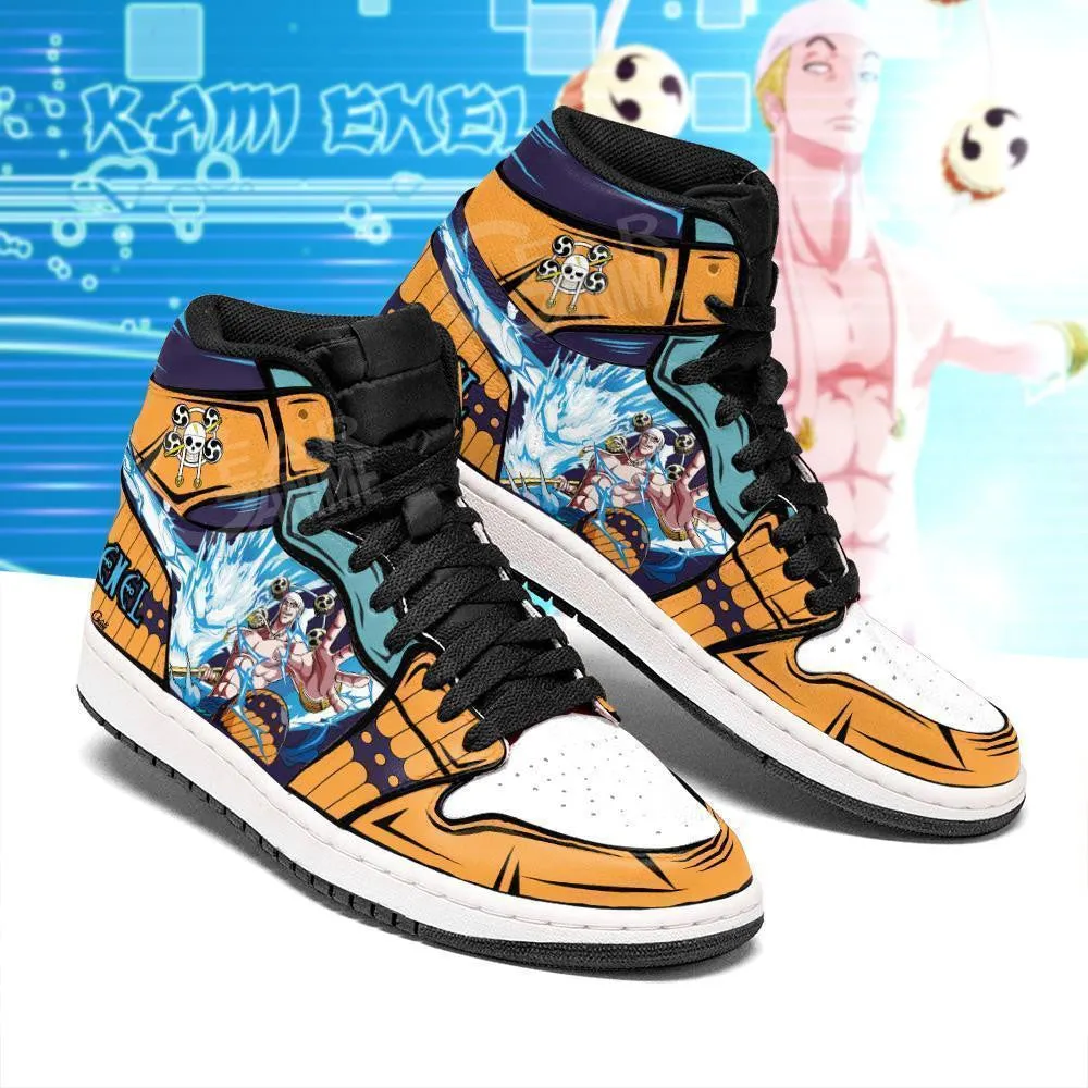 OP Enel Sneakers Goro Goro no Mi Custom Anime Shoes