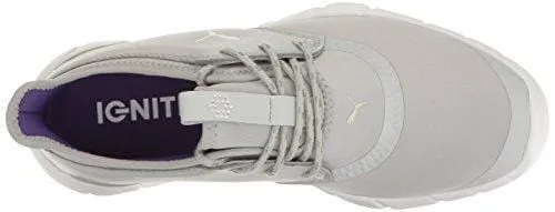 PUMA Women's Ignite Spikeless Sport WMNS Golf Shoe, Gray Violet Silver-Royal Purple, 8.5 Medium US