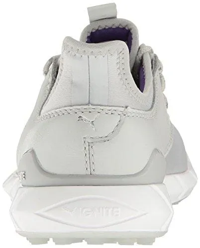 PUMA Women's Ignite Spikeless Sport WMNS Golf Shoe, Gray Violet Silver-Royal Purple, 8.5 Medium US