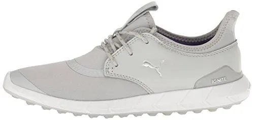 PUMA Women's Ignite Spikeless Sport WMNS Golf Shoe, Gray Violet Silver-Royal Purple, 8.5 Medium US