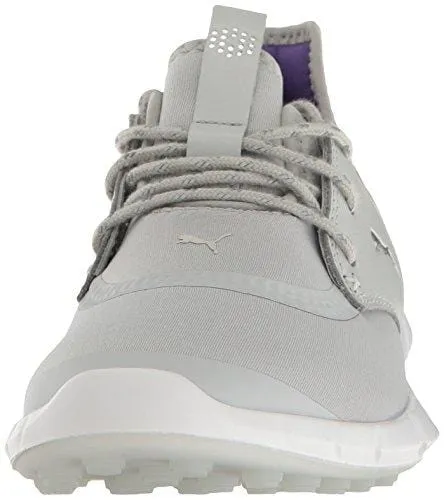 PUMA Women's Ignite Spikeless Sport WMNS Golf Shoe, Gray Violet Silver-Royal Purple, 8.5 Medium US