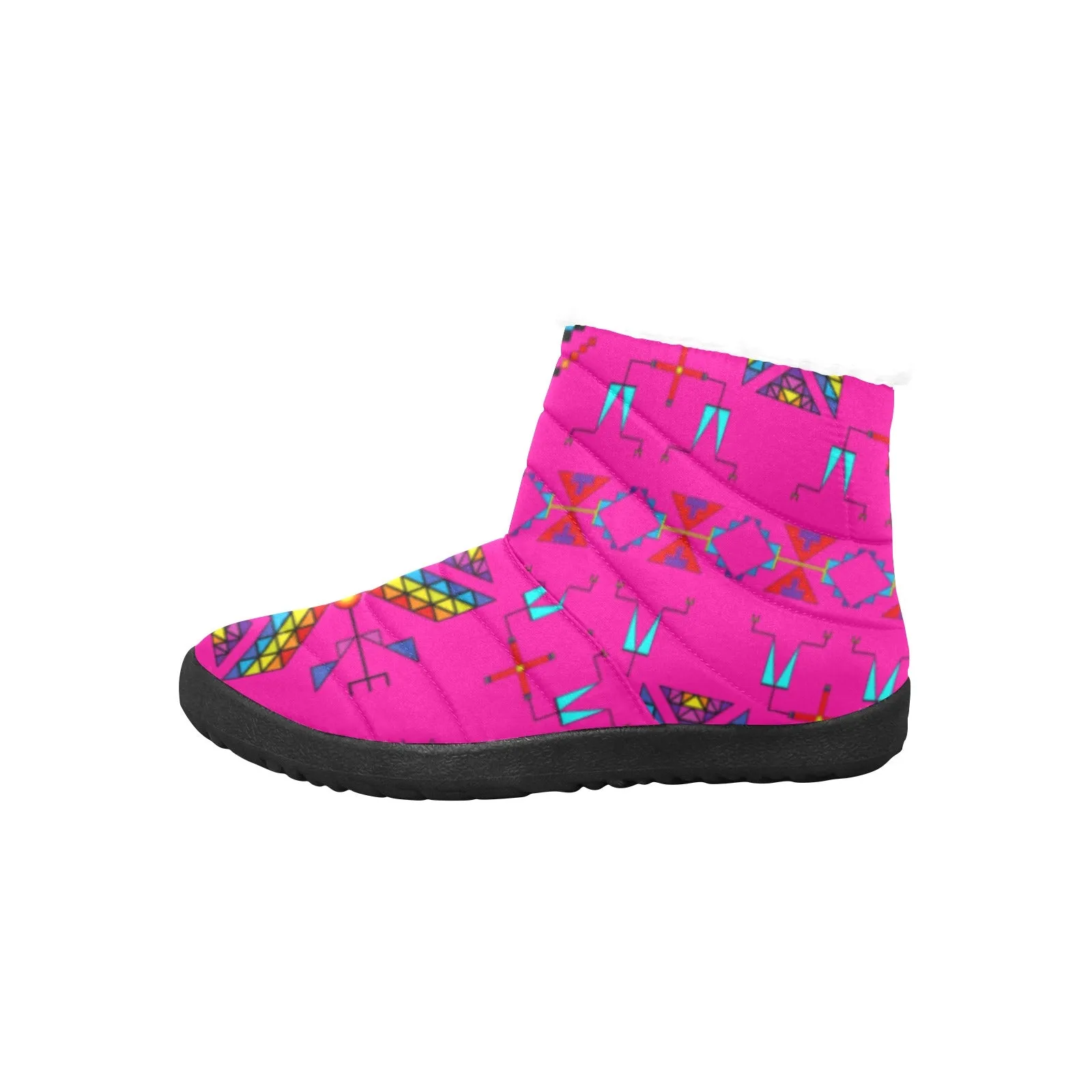 Rainy Chief Rainbow Hot Pink Women's Padded Winter Boot