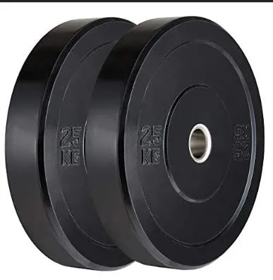 Ranac Olympic Weight Plates,Rubber Coated Bumper Plates,(51 MM Hole, 2.5Kg x 2 Pcs = Total Weight 5Kg)