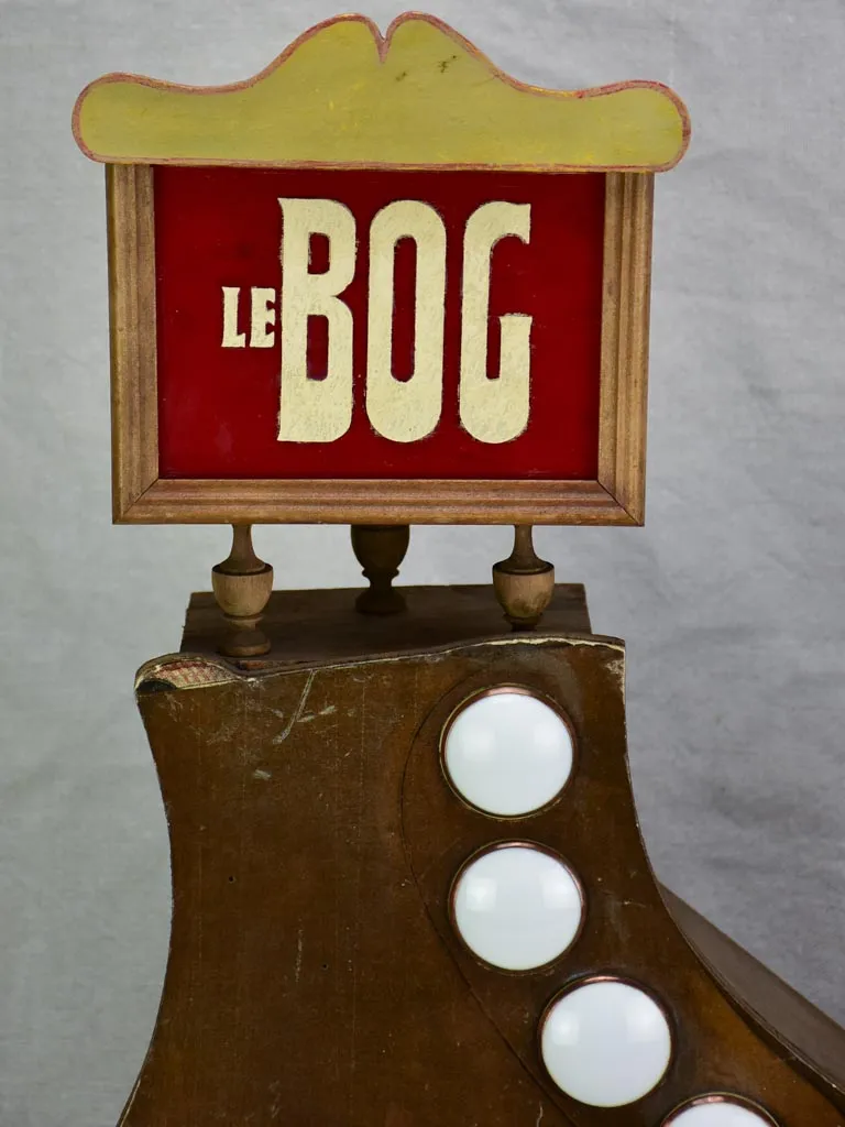 Rare early 20th century advertising sign - Le Bog - illumninated