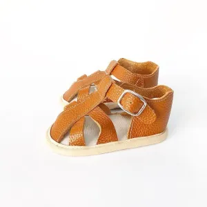 Riley Leather Sandals - Tan