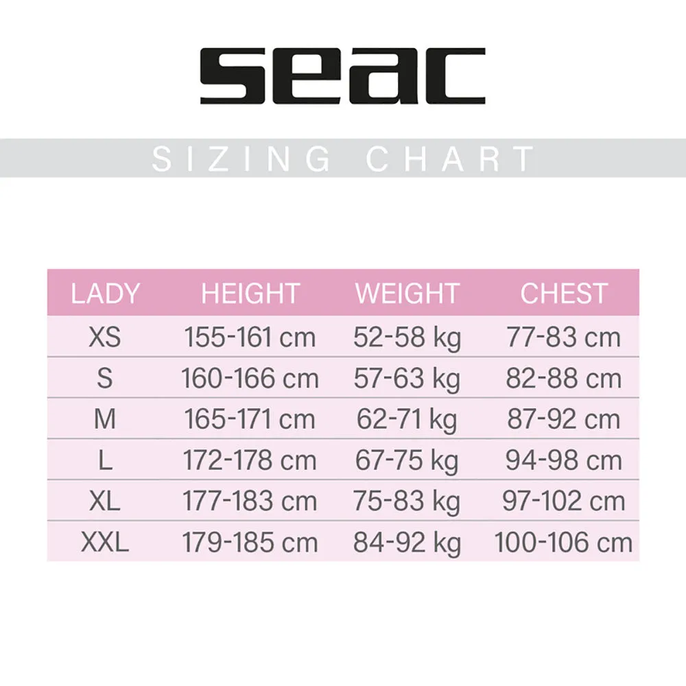 Seac Lady Look Shorty 2.5 mm Front Zip Wetsuit