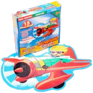 Shaped Puzzle: Aeroplane 15 piece