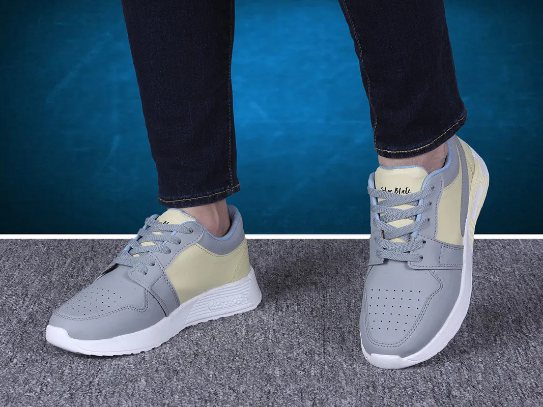 SHOE BLATE Women and Girls Latest Collection Stylish Casual Shoes Sneakers Casuals For Women grey