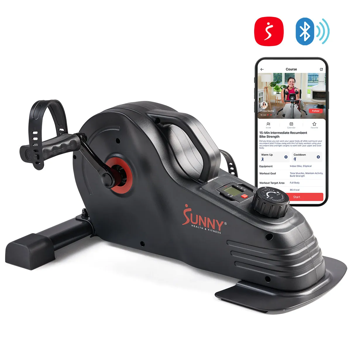 Smart Low-profile Magnetic Mini Exercise Bike