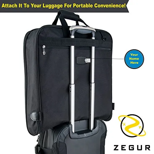 Suit Carry On Garment Bag for Travel & Business Trips