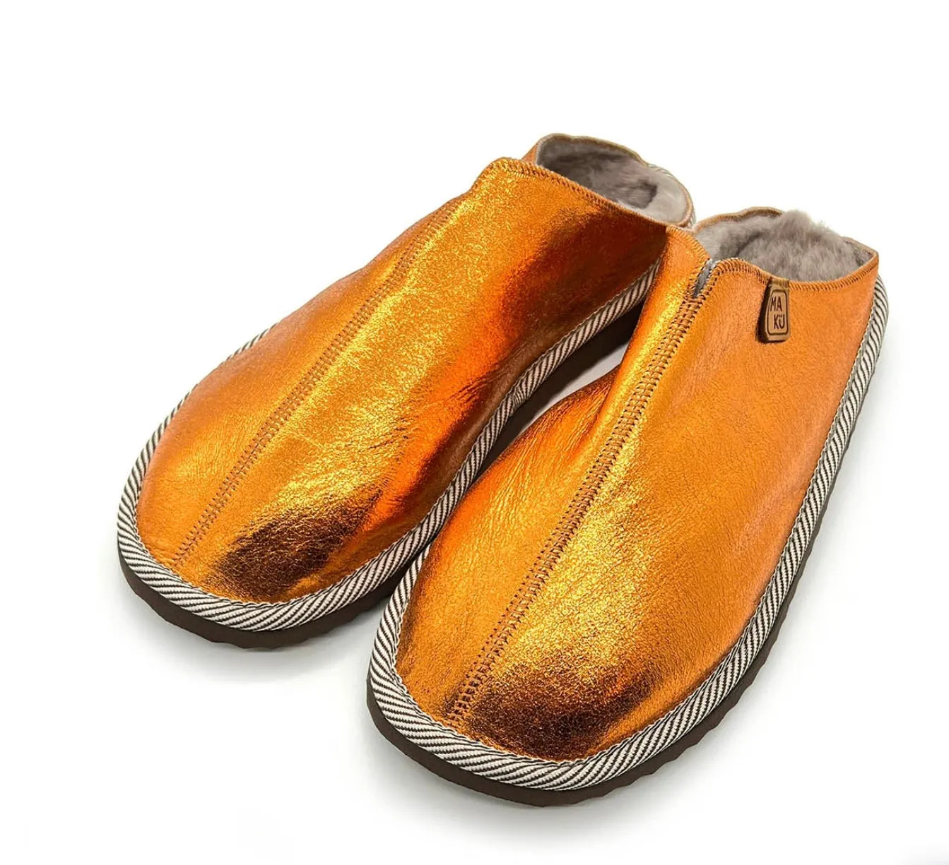 Tangerine Dream metallic slippers