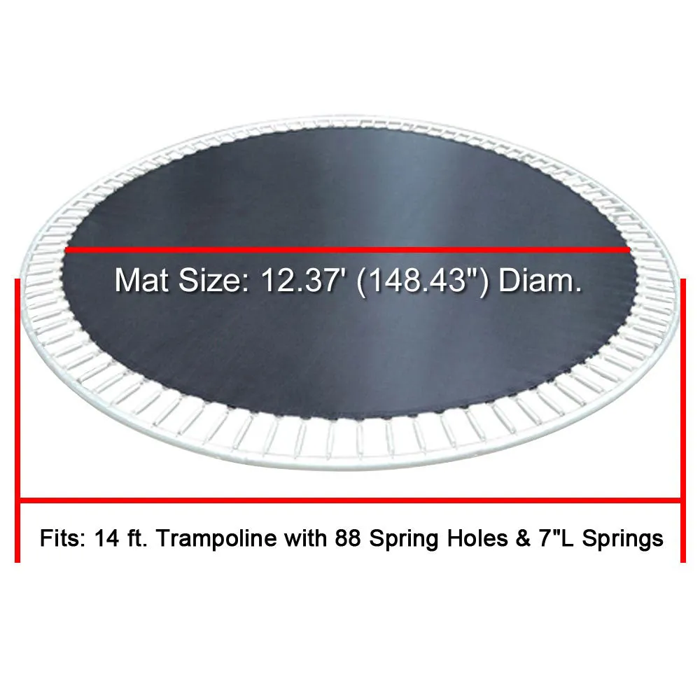 TheLAShop 14' Round Trampoline Mat Replacement, 88 V-Rings