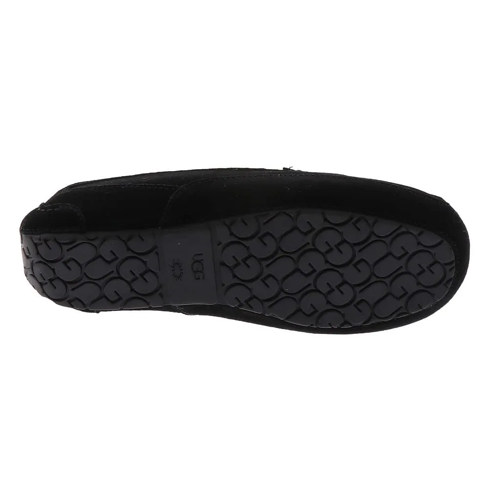 UGG Unisex-Child Ascot Slipper, Black Suede