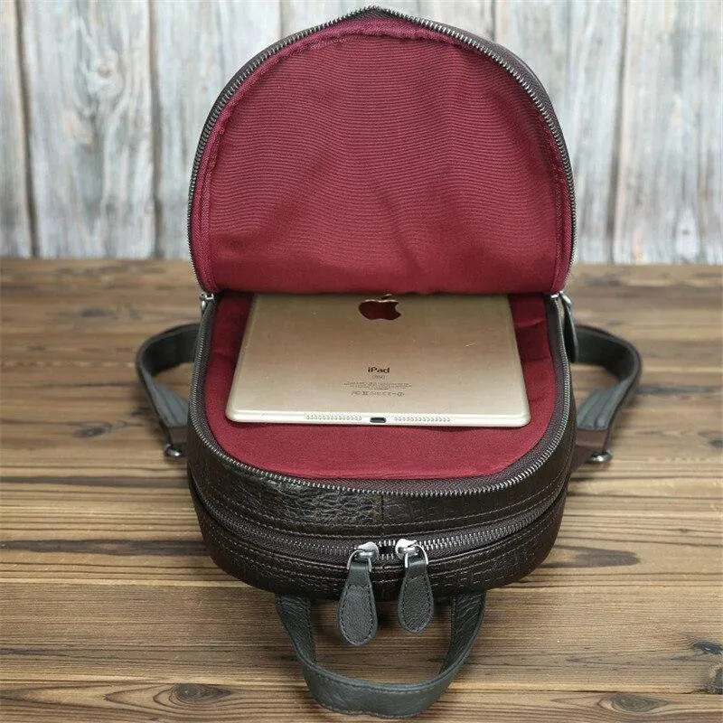 Unique Highend Vintage Women's Genuine Leather Backpack Travel Bag