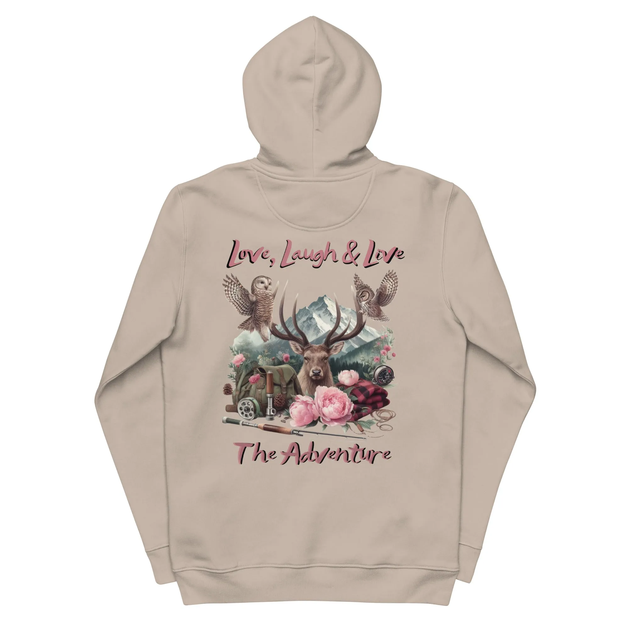 Unisex Essential Eco Hoodie Exclusive Love Life Live Outdoors MRRL&O Print Designs