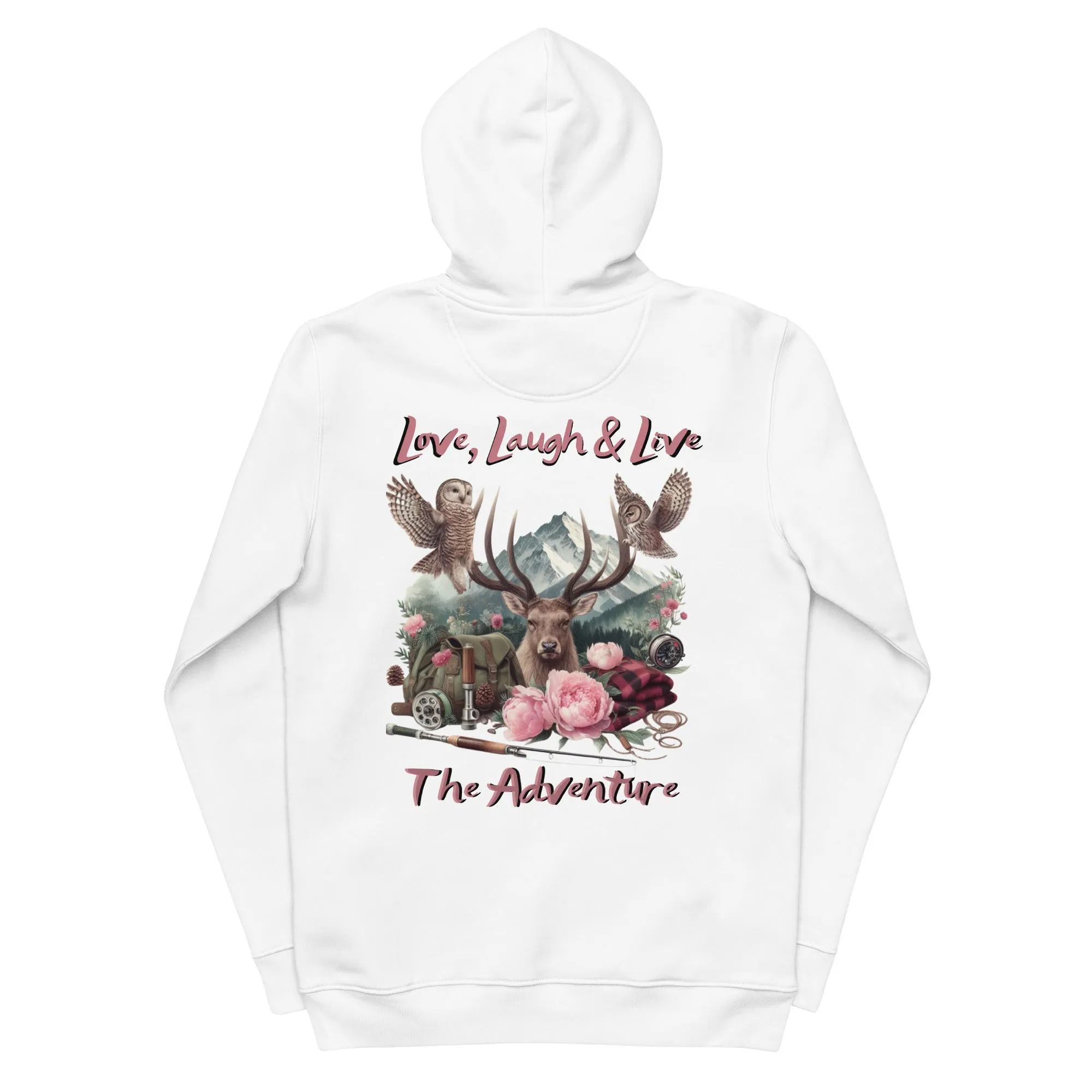 Unisex Essential Eco Hoodie Exclusive Love Life Live Outdoors MRRL&O Print Designs