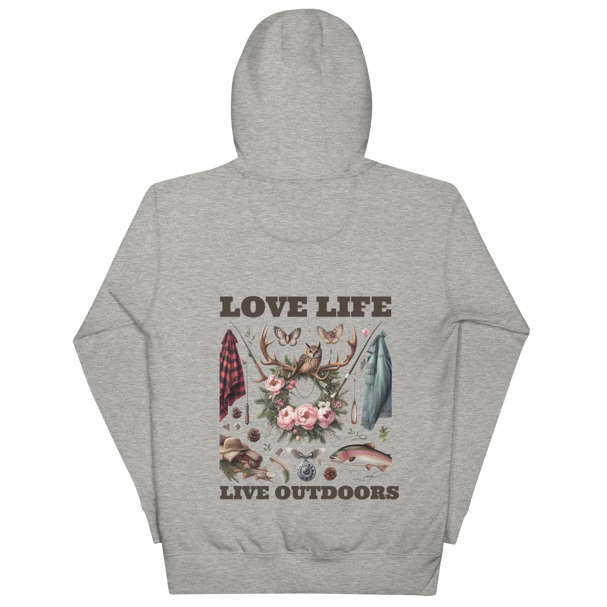 Unisex Hoodie  Exclusive Love Life Live Outdoors MRRL&O Print Designs