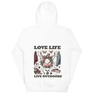 Unisex Hoodie  Exclusive Love Life Live Outdoors MRRL&O Print Designs