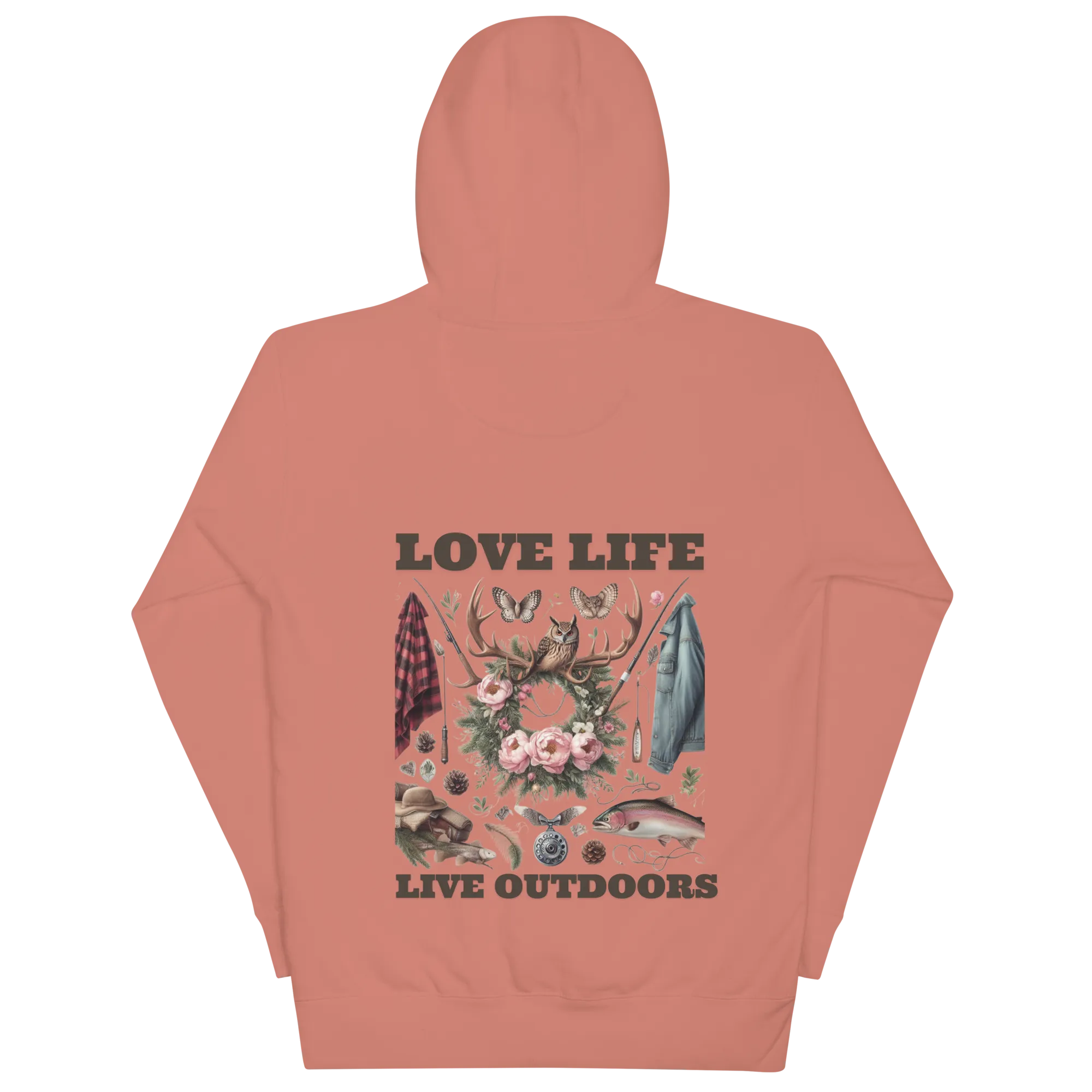 Unisex Hoodie  Exclusive Love Life Live Outdoors MRRL&O Print Designs