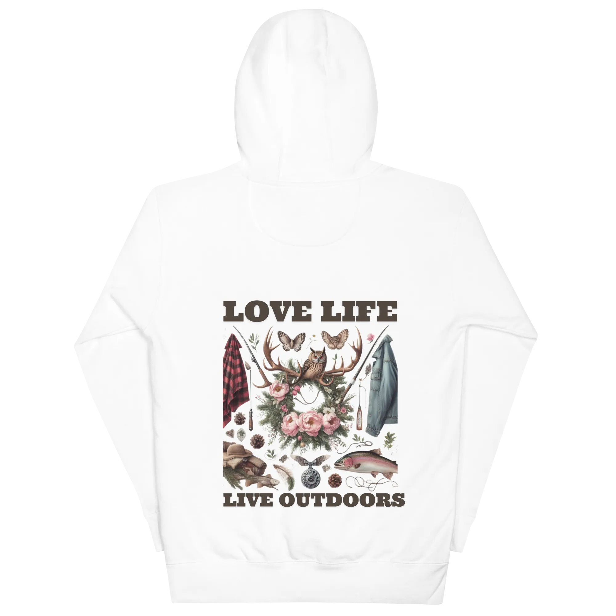 Unisex Hoodie  Exclusive Love Life Live Outdoors MRRL&O Print Designs