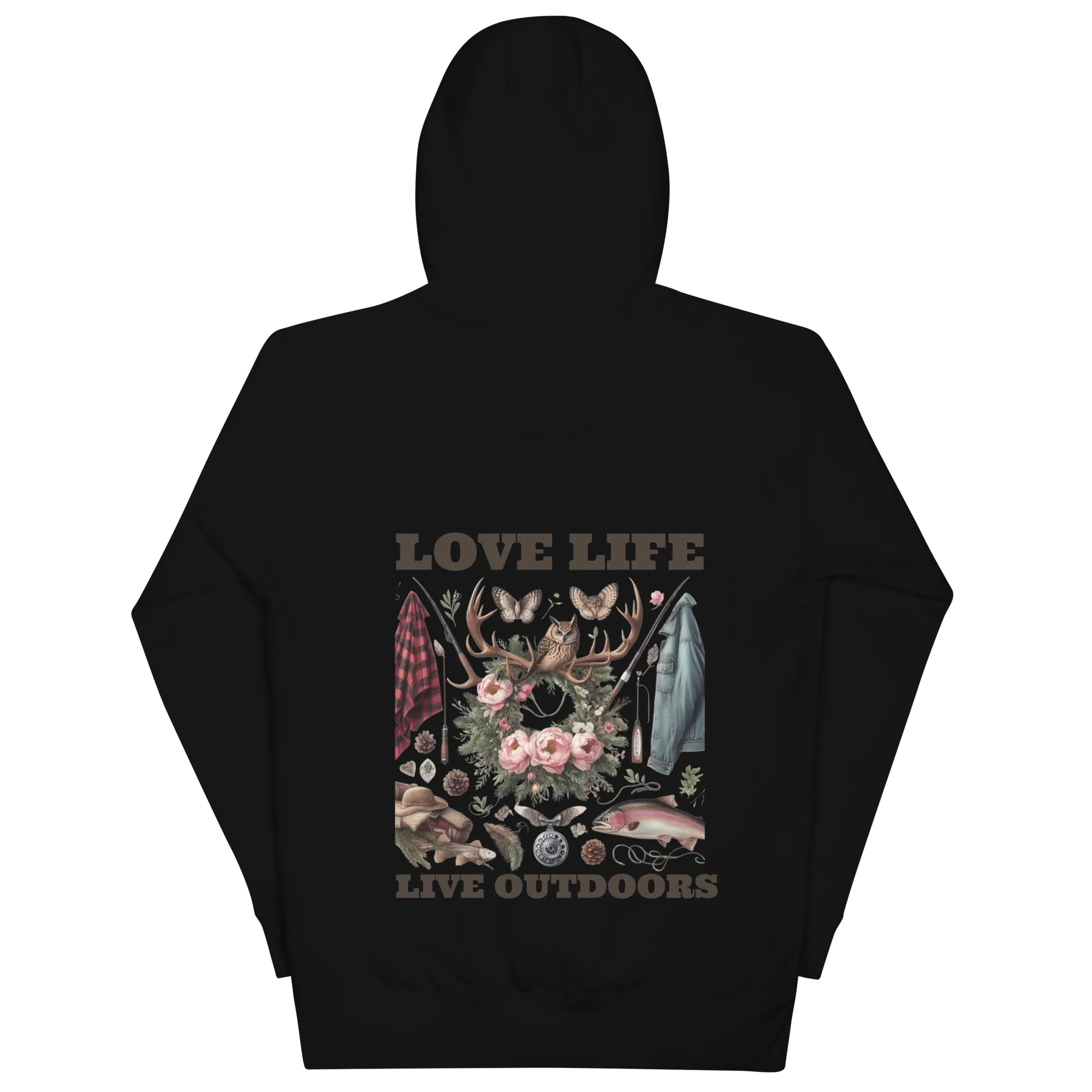 Unisex Hoodie  Exclusive Love Life Live Outdoors MRRL&O Print Designs