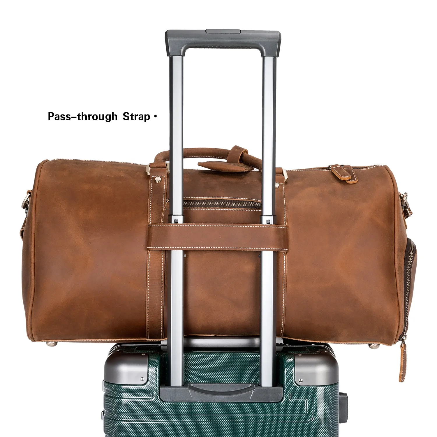 Vixen Large Leather Duffle Bag for the Modern Traveller